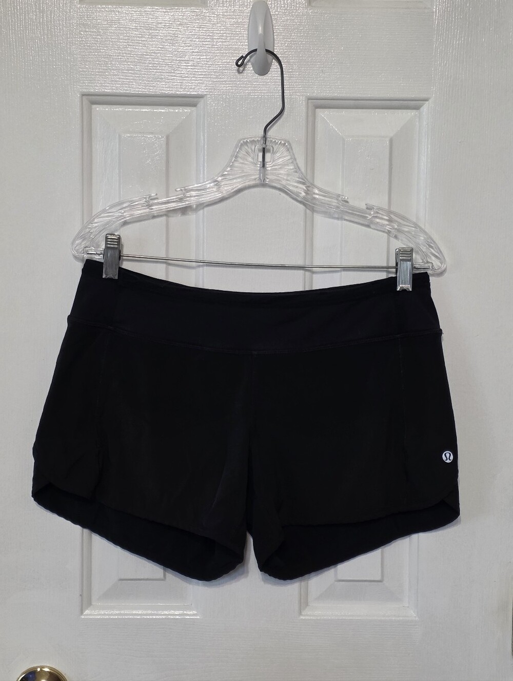 lululemon athletica Black Women's Performance Run Times Shorts Size 6